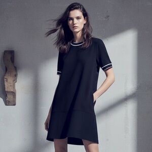 Rag & Bone Black Tee with White Accents